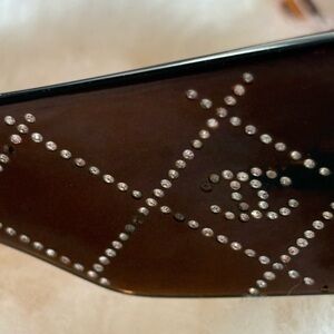 CHANEL Brown Sunglasses with Patterned Design